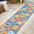 Cassis Ornate Ogee Trellis High-Low Indoor/Outdoor Runner Rug