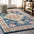 Blue Bohemian FLAIR Boho Vintage Medallion Area Rug