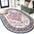 Bohemian FLAIR Boho Vintage Medallion Oval Area Rug