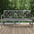 Sloane 3-seat ogee diamond-back support acacia wood outdoor garden patio bench