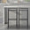 Svelte Coastal Contemporary Iron Saddle-Seat Low-Back Bar Stool with Foot Rest