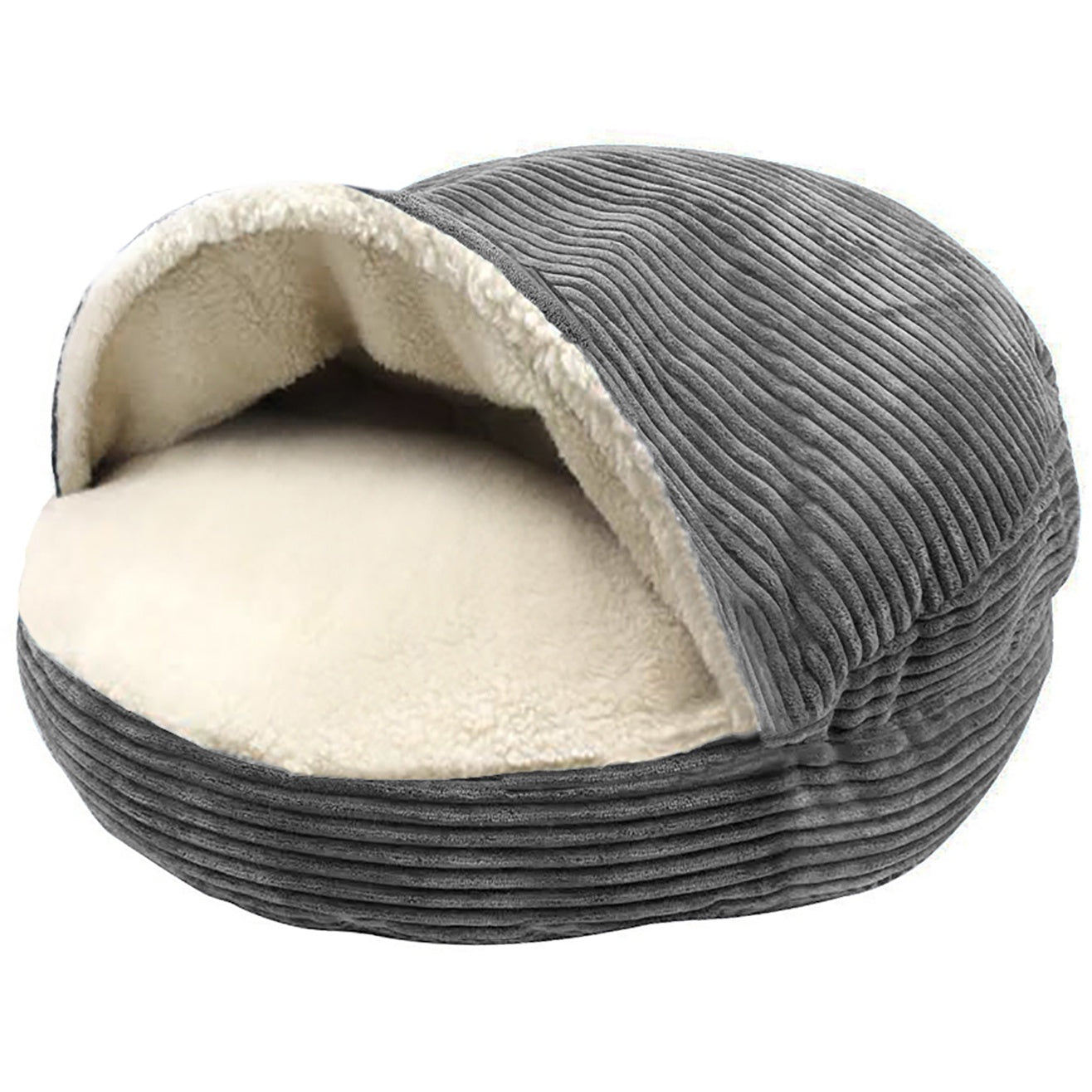 Details Cozy Pet Bed Cave, Hooded Dog Bed Dome for Small Medium Dogs, Washable