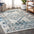 Osuna Diamond Vintage Medallion Indigo Area Rug