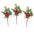 3 Pack of Winter Berry Snow Crusted Pine Picks