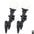 Blackfriar's gate wall torchiere lamps: set of two