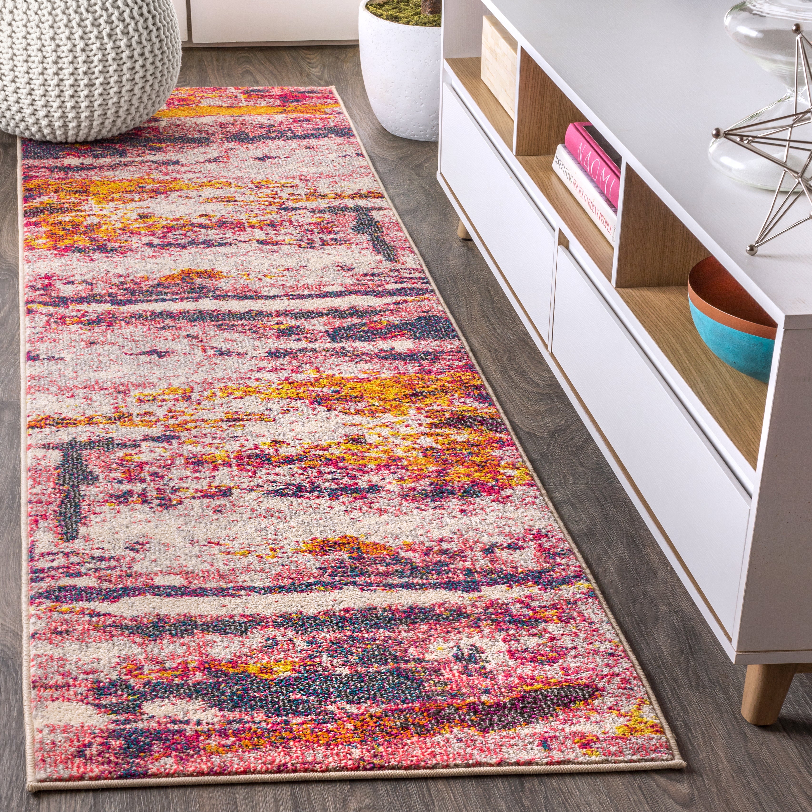 Contemporary POP Modern Abstract Runner Rug