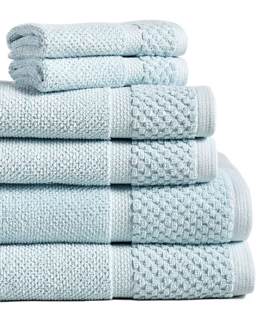 Diplomat 6-Piece 100% Cotton Bath Towel Set