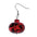 Awash in crimson: earrings