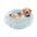 Details Calming Dog and Cat Bed, Soft Round Donut Bed for Pets, Super Lux, Shaggy Fur