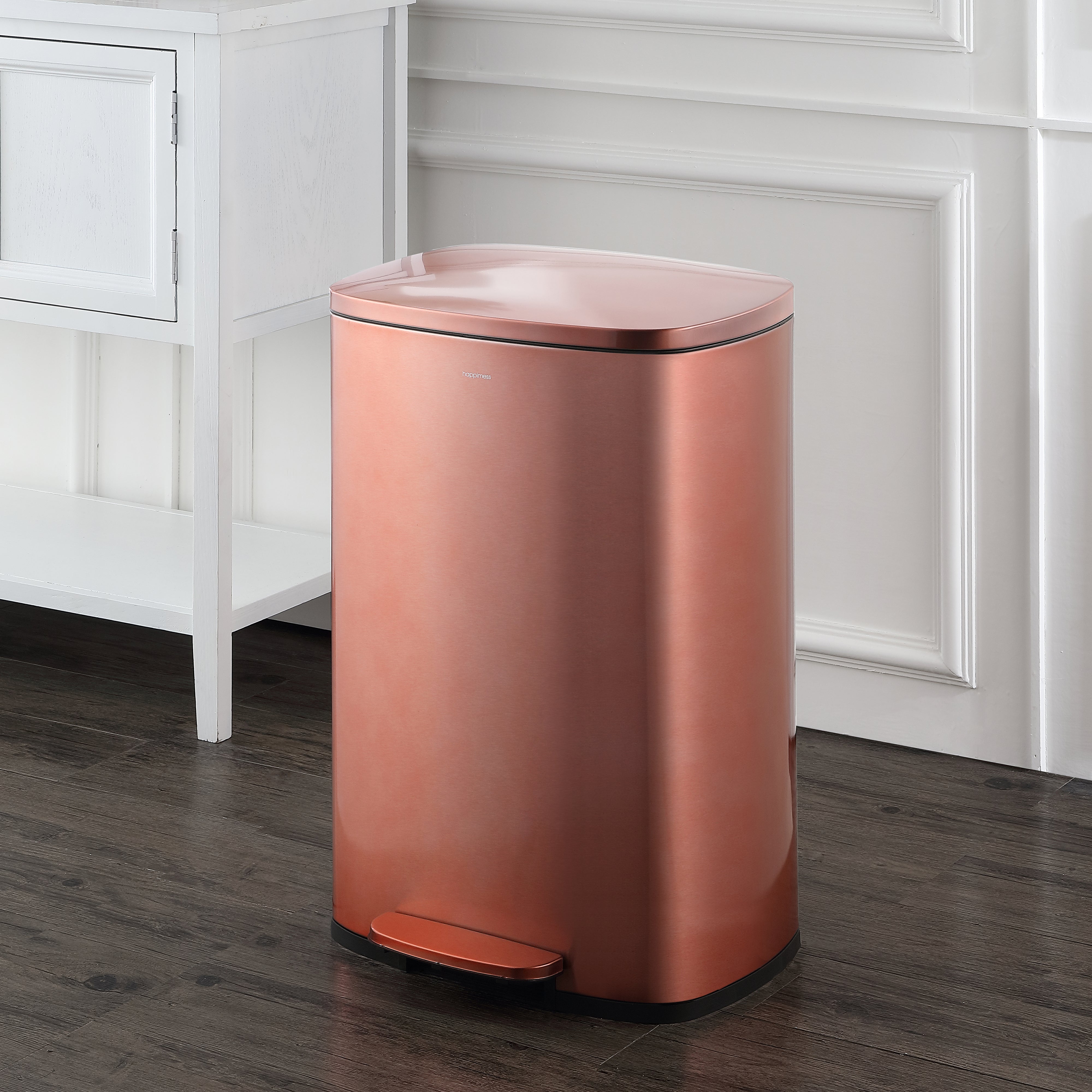 Connor Rectangular Trash Can with Soft-Close Lid and FREE Mini Trash Can Set