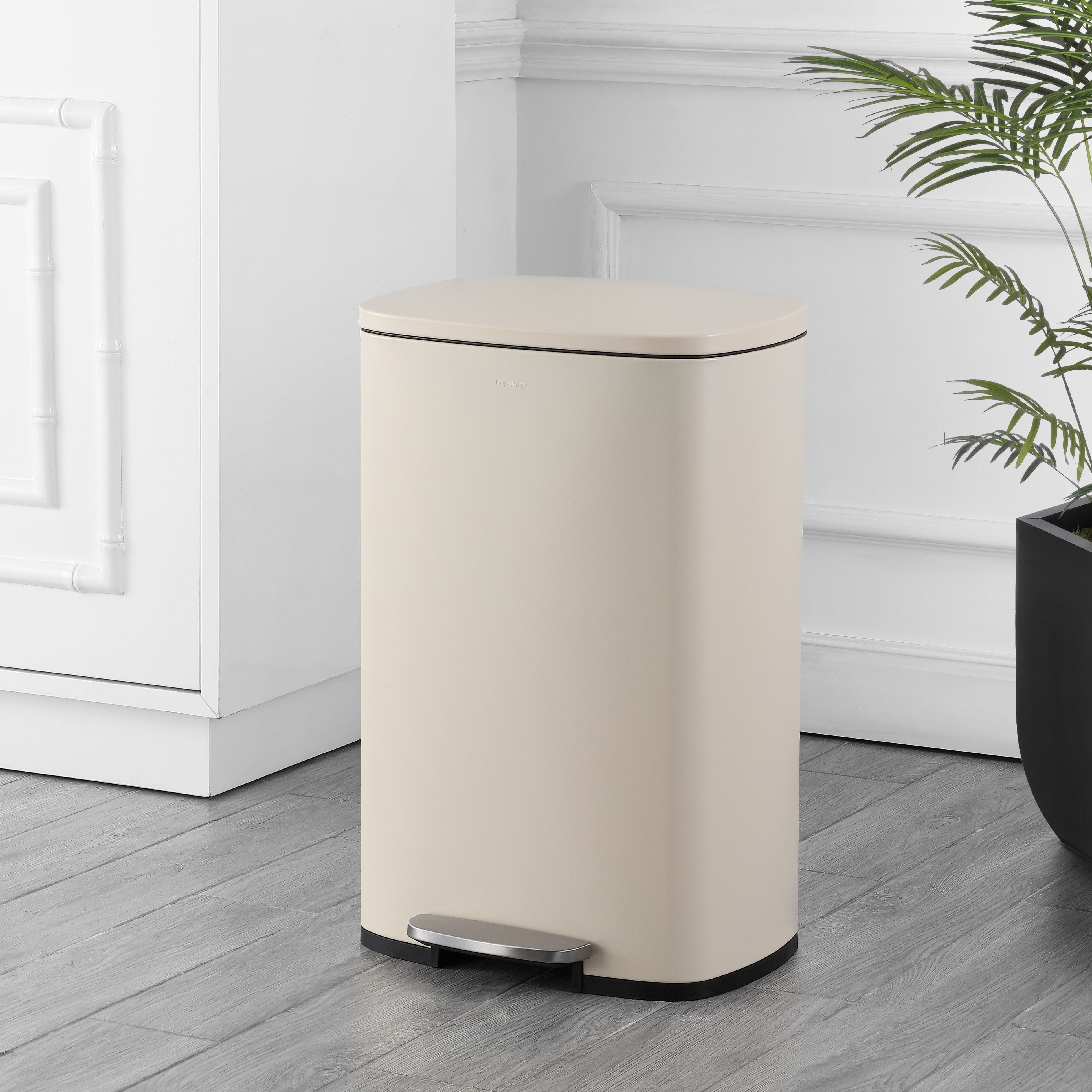 Connor Rectangular Trash Can with Soft-Close Lid and FREE Mini Trash Can