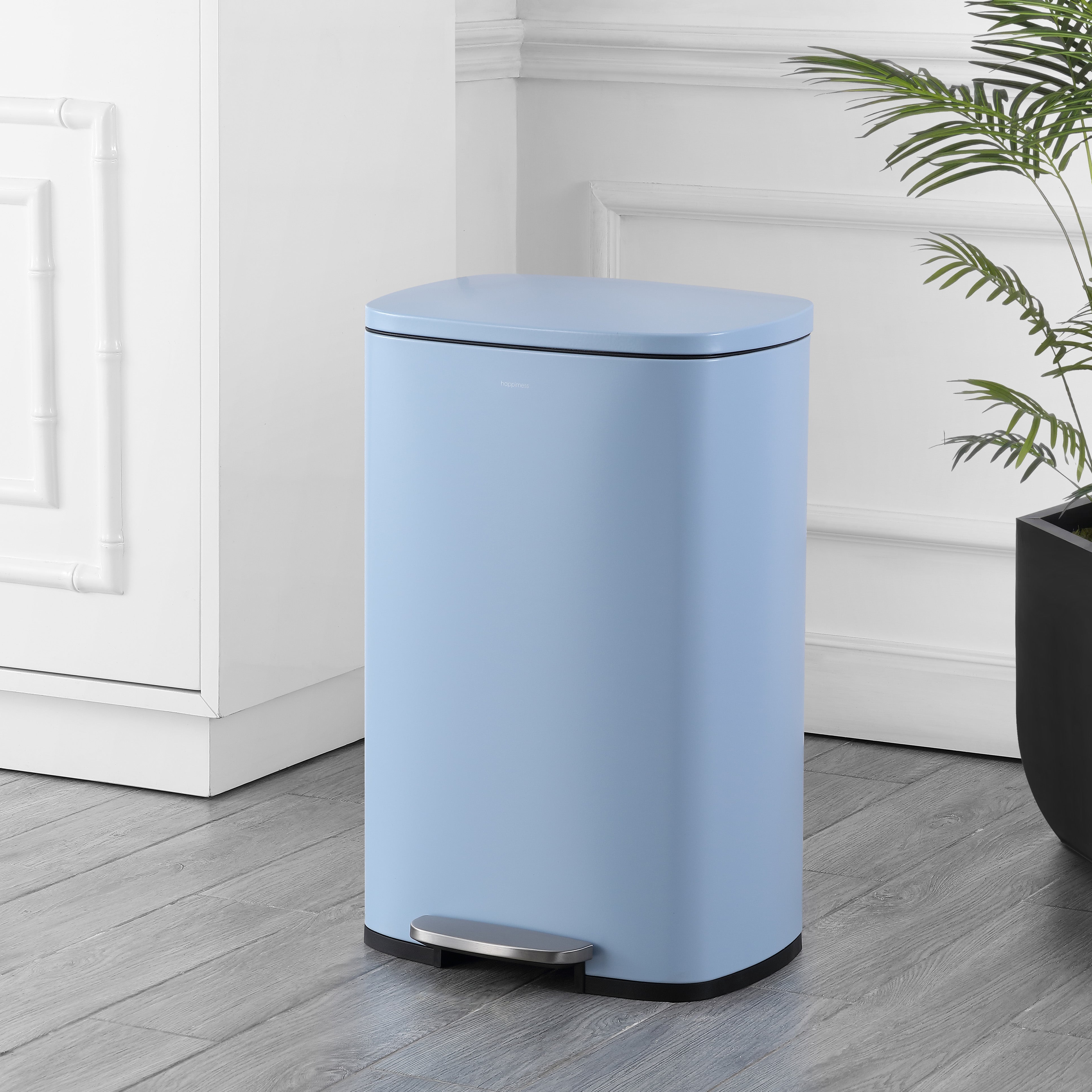 Connor Rectangular Trash Can with Soft-Close Lid and FREE Mini Trash Can