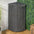 Chloe all-weather wicker/metal corner hideaway outdoor trash can