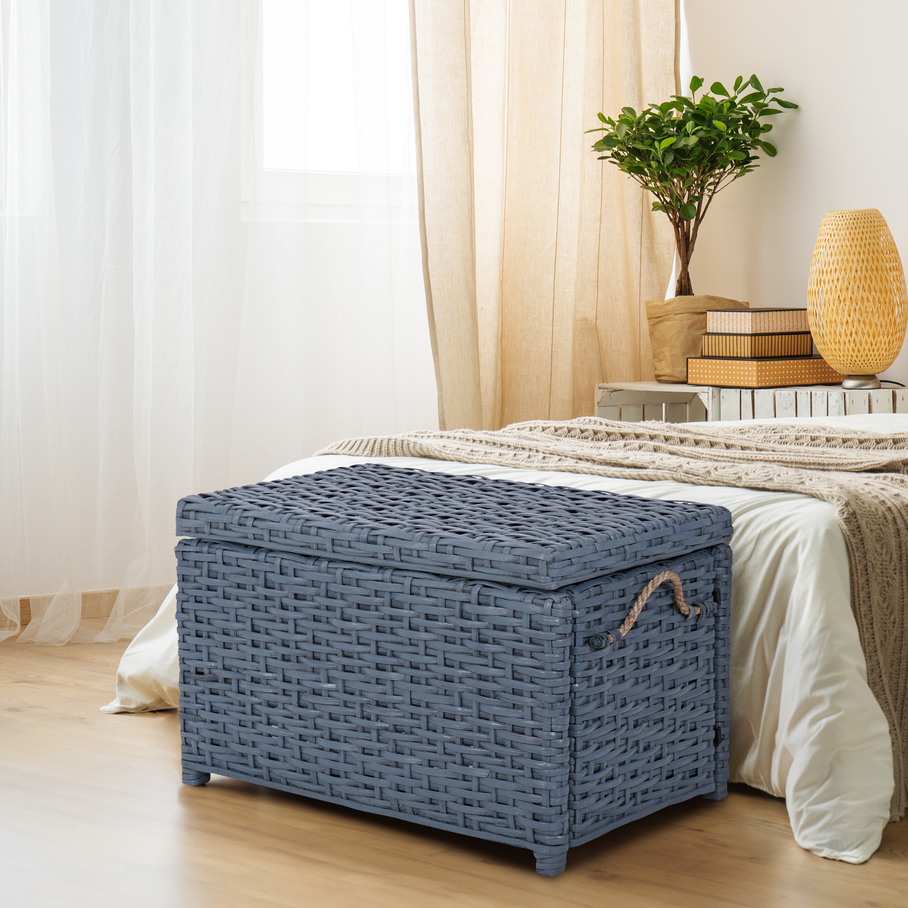 Jacob Handwoven Wicker Storage Trunk