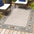 Sebastian High-Low Modern Diamond Border Indoor/Outdoor Area Rug