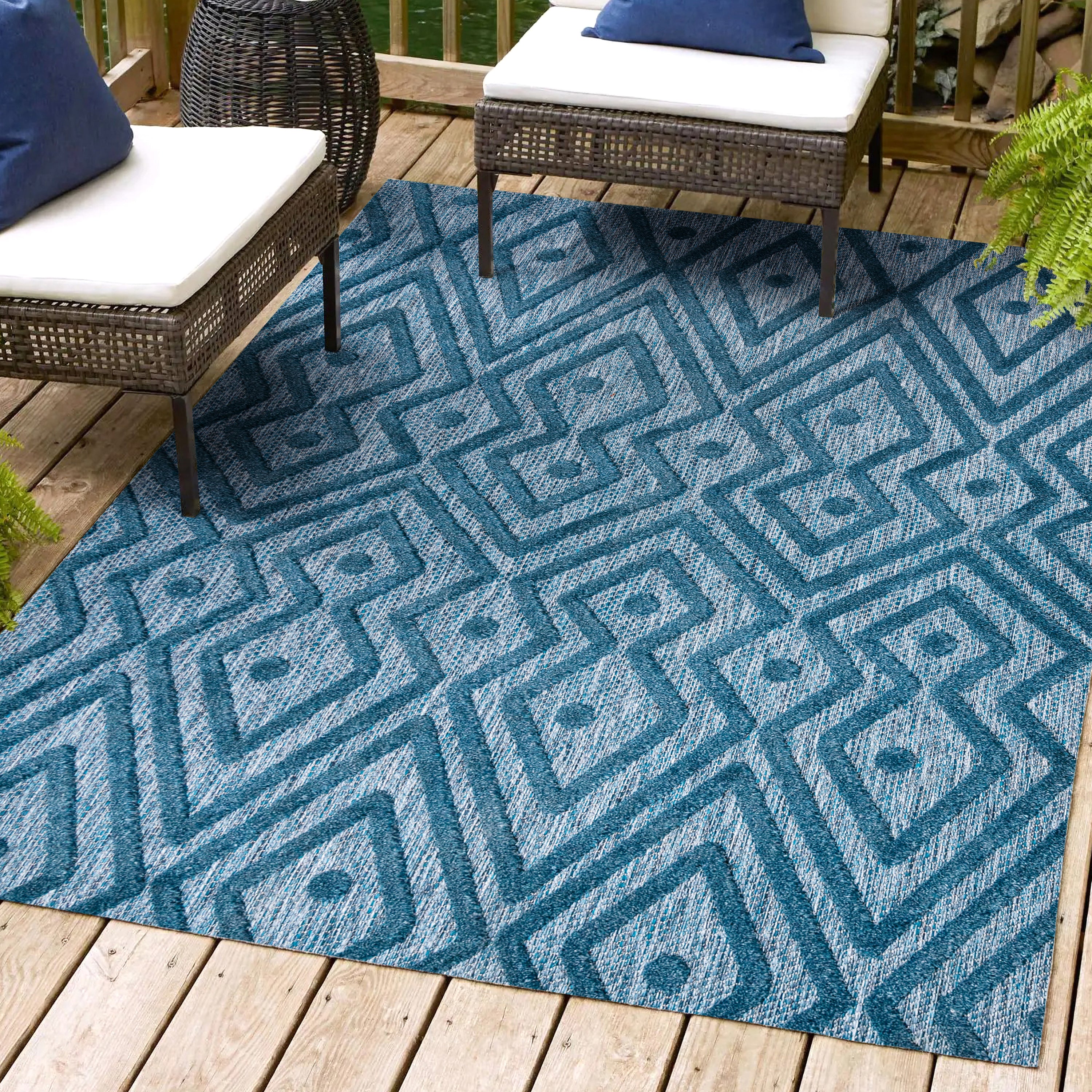 Balansat Moroccan Diamond Indoor/Outdoor Area Rug