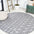 Peralta Moroccan Diamond Round Indoor/Outdoor Area Rug