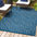 Portmany Neutral Diamond Trellis Indoor/Outdoor Area Rug