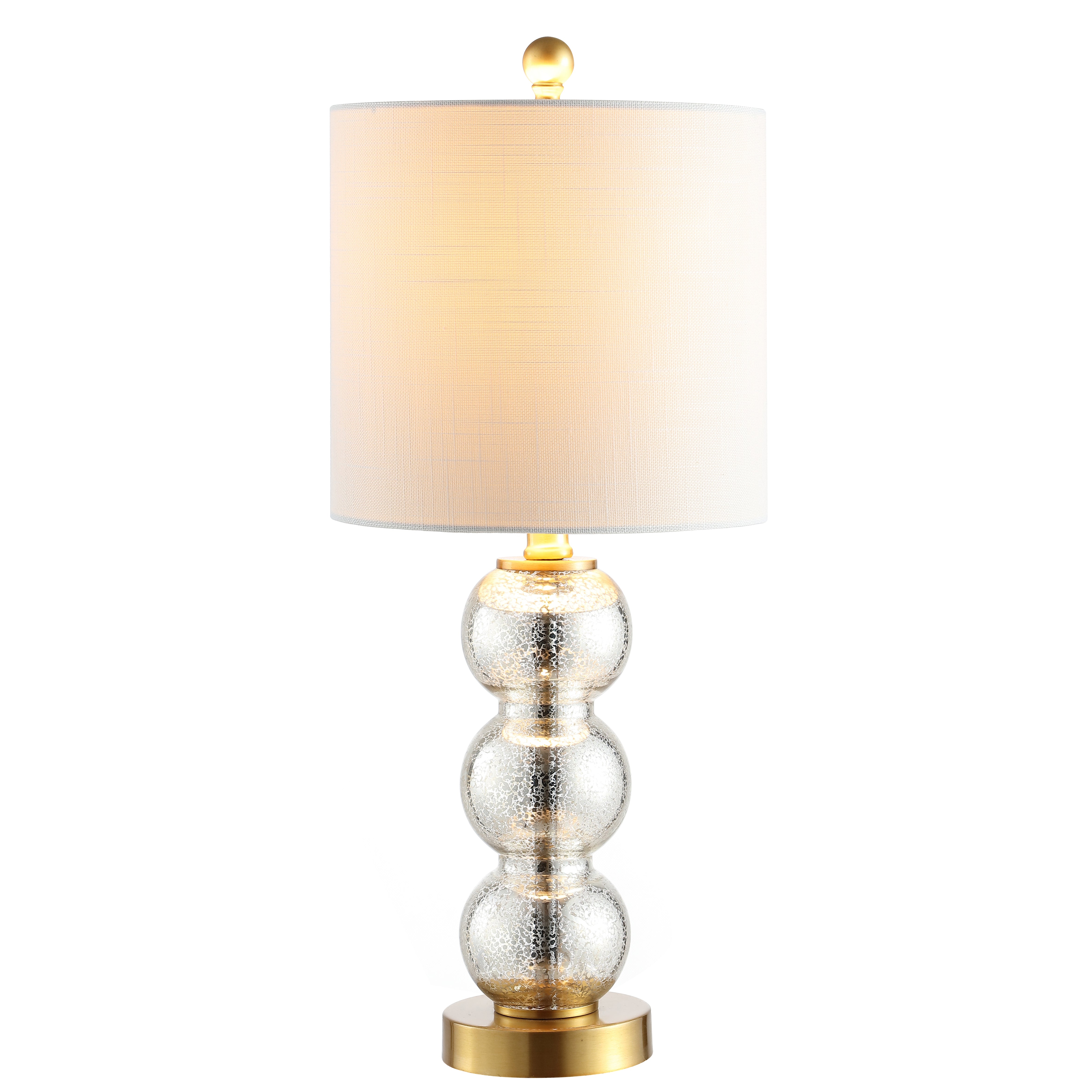 February Glass/Metal LED Table Lamp