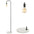 Vega Minimalist Edison Metal/Marble LED Floor Lamp