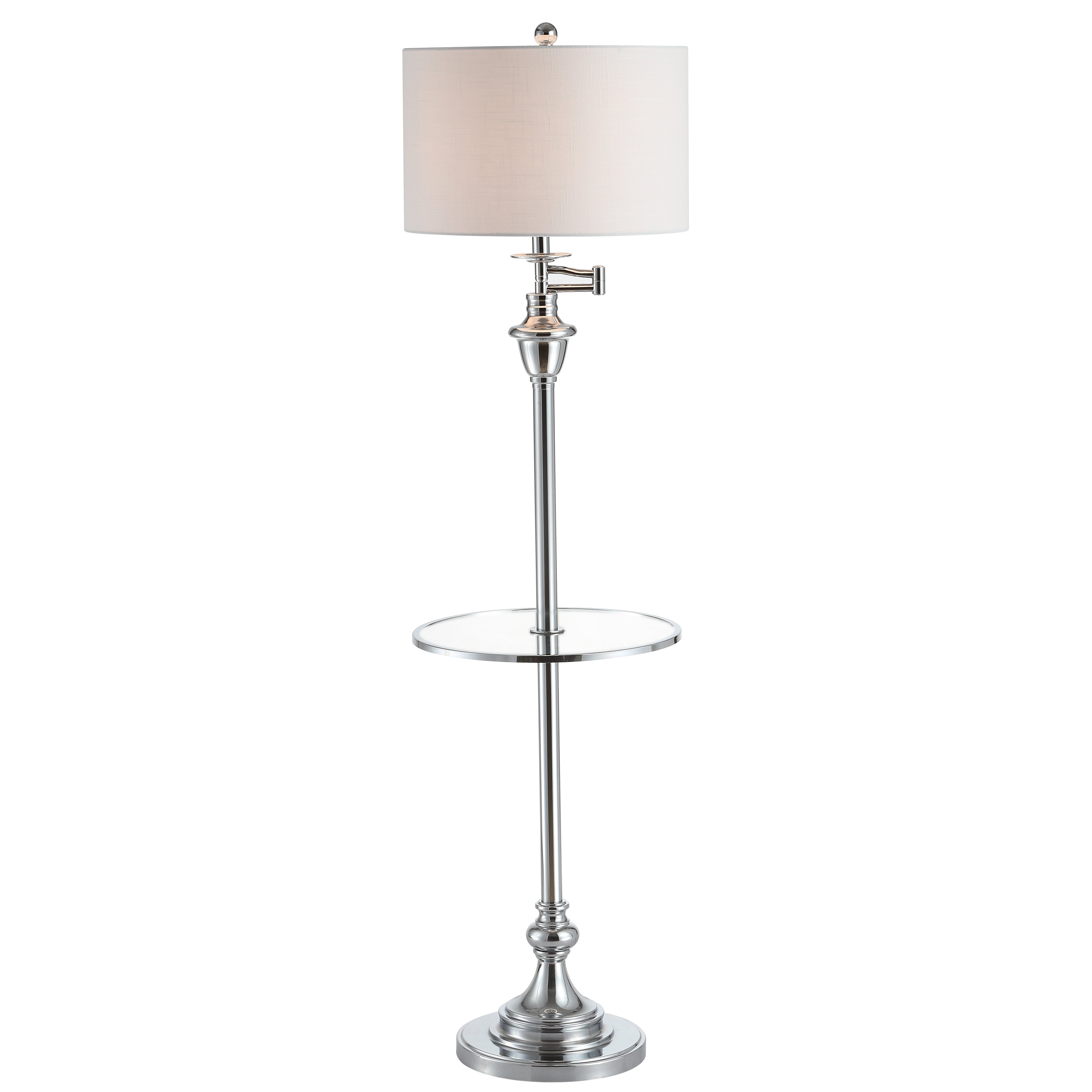 Cora Metal/Glass LED Side Table and Floor Lamp