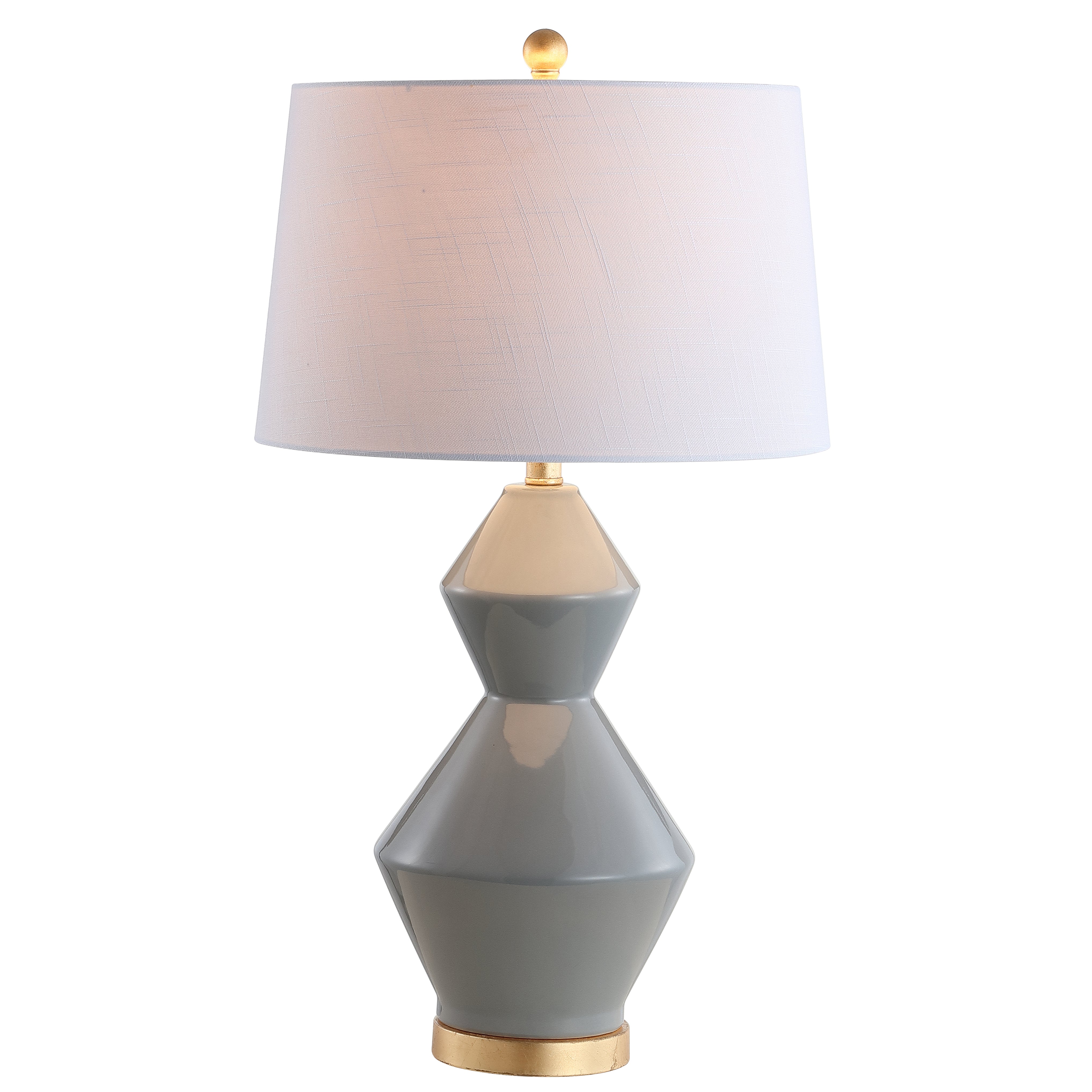 Alba Geometric Ceramic/Metal LED Table Lamp