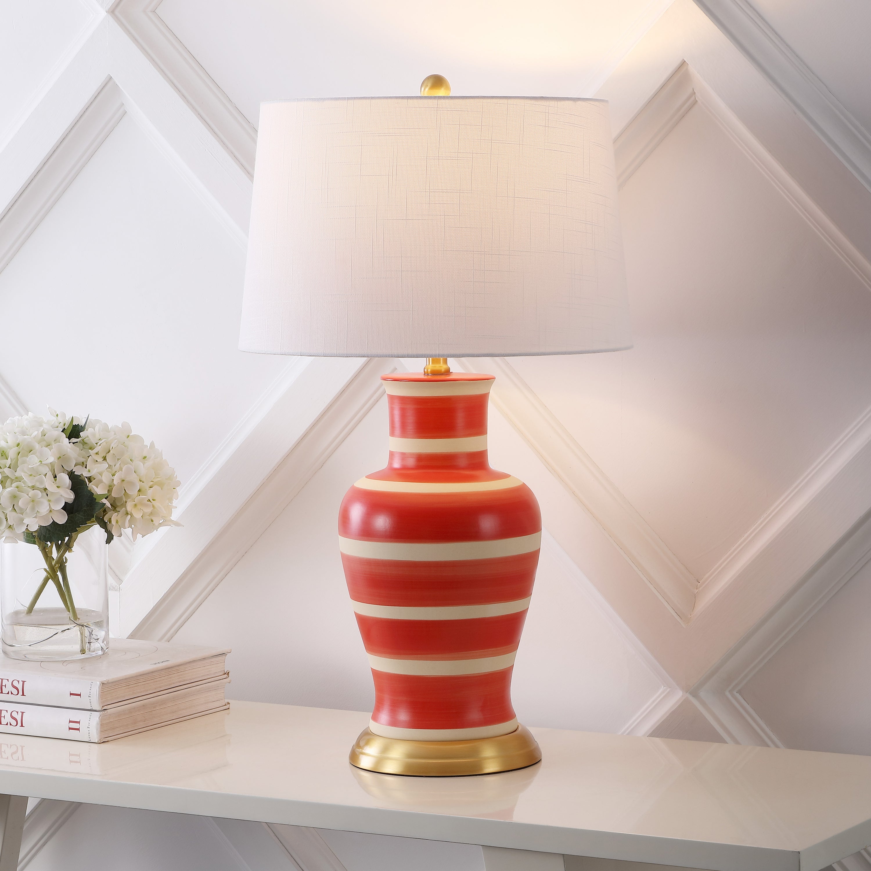 Julian Traditional Classic Ceramic Urn LED Table Lamp