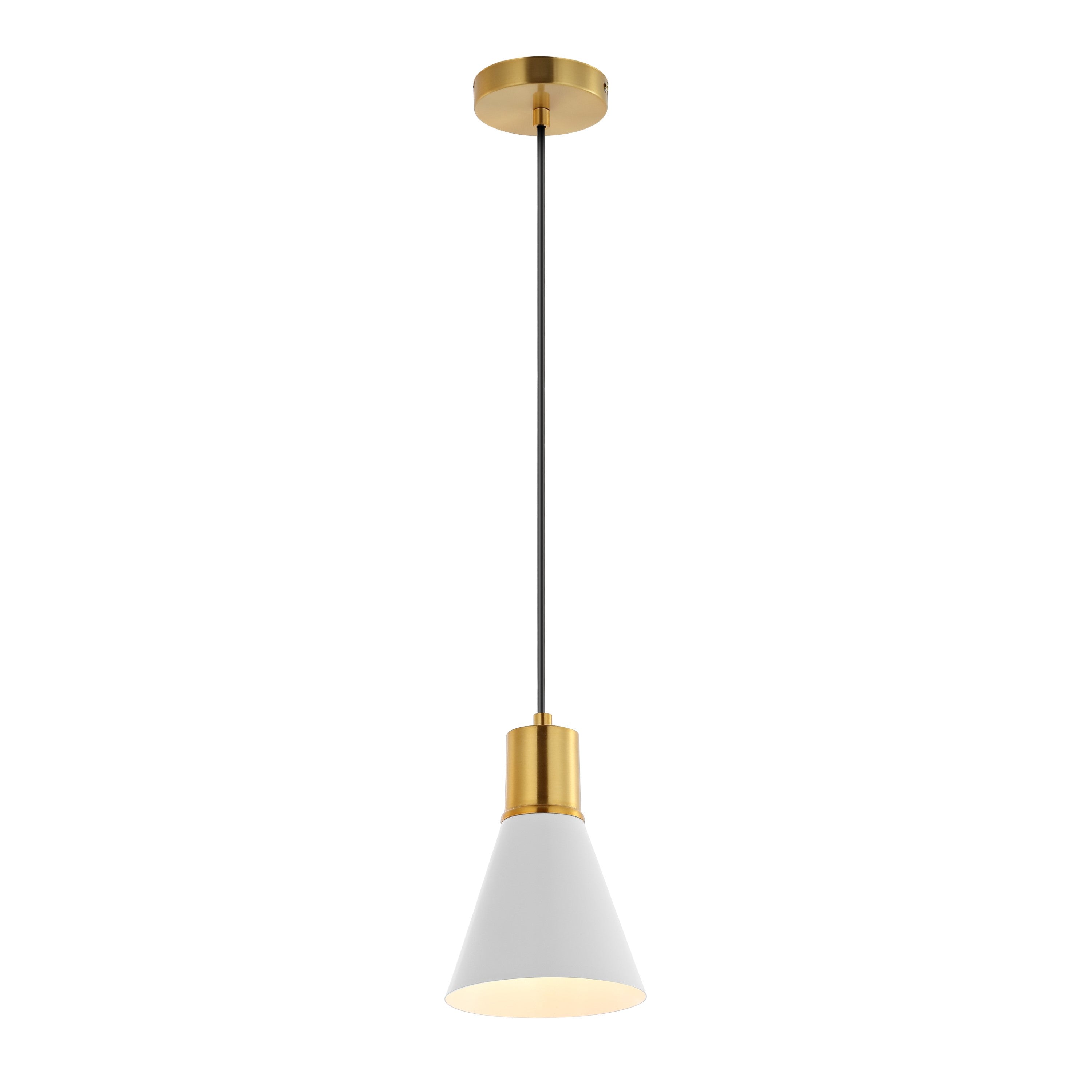 Apollo 1-Light Mid-Century Modern Iron LED Pendant