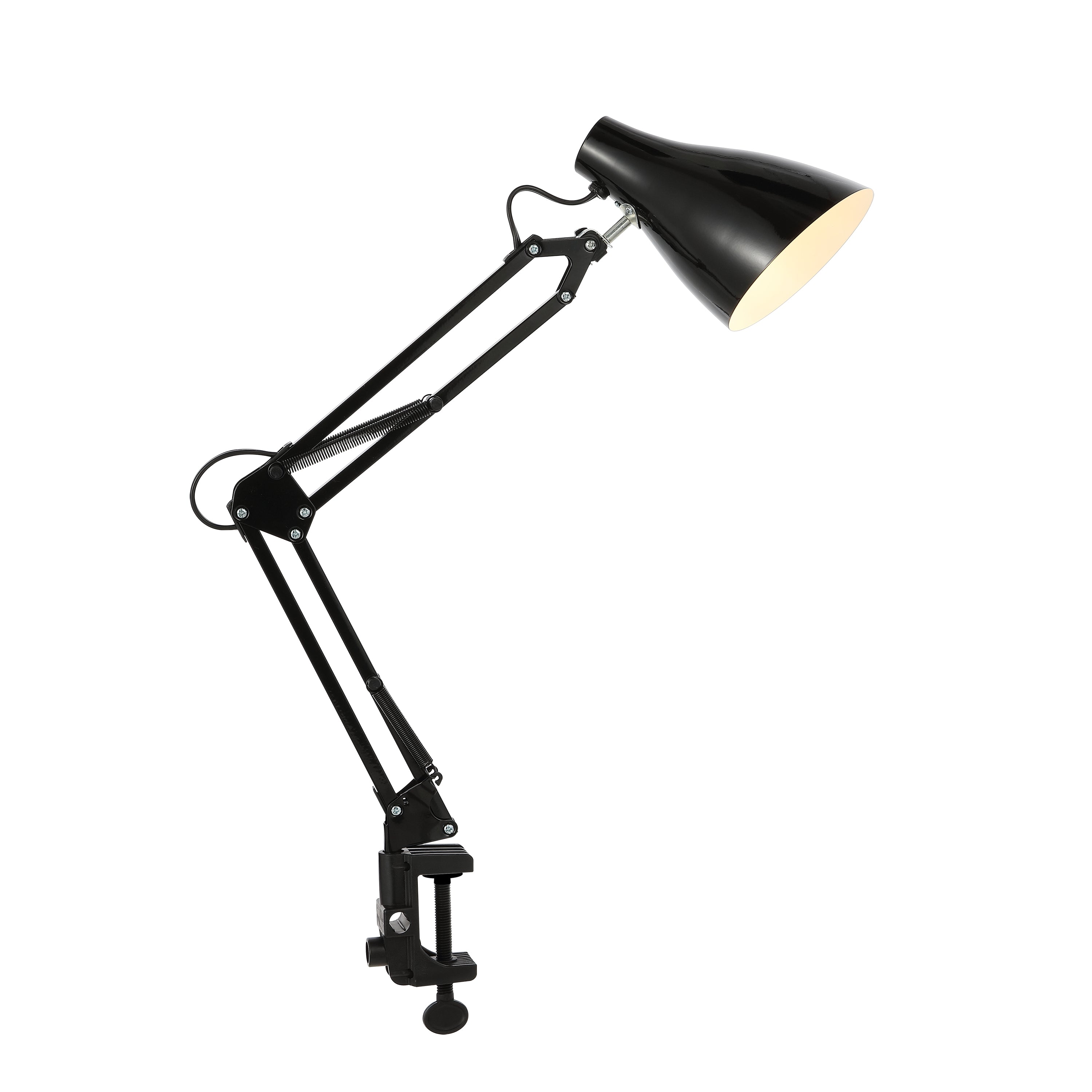 Odile Classic Industrial Adjustable Articulated Clamp-On LED Task Lamp