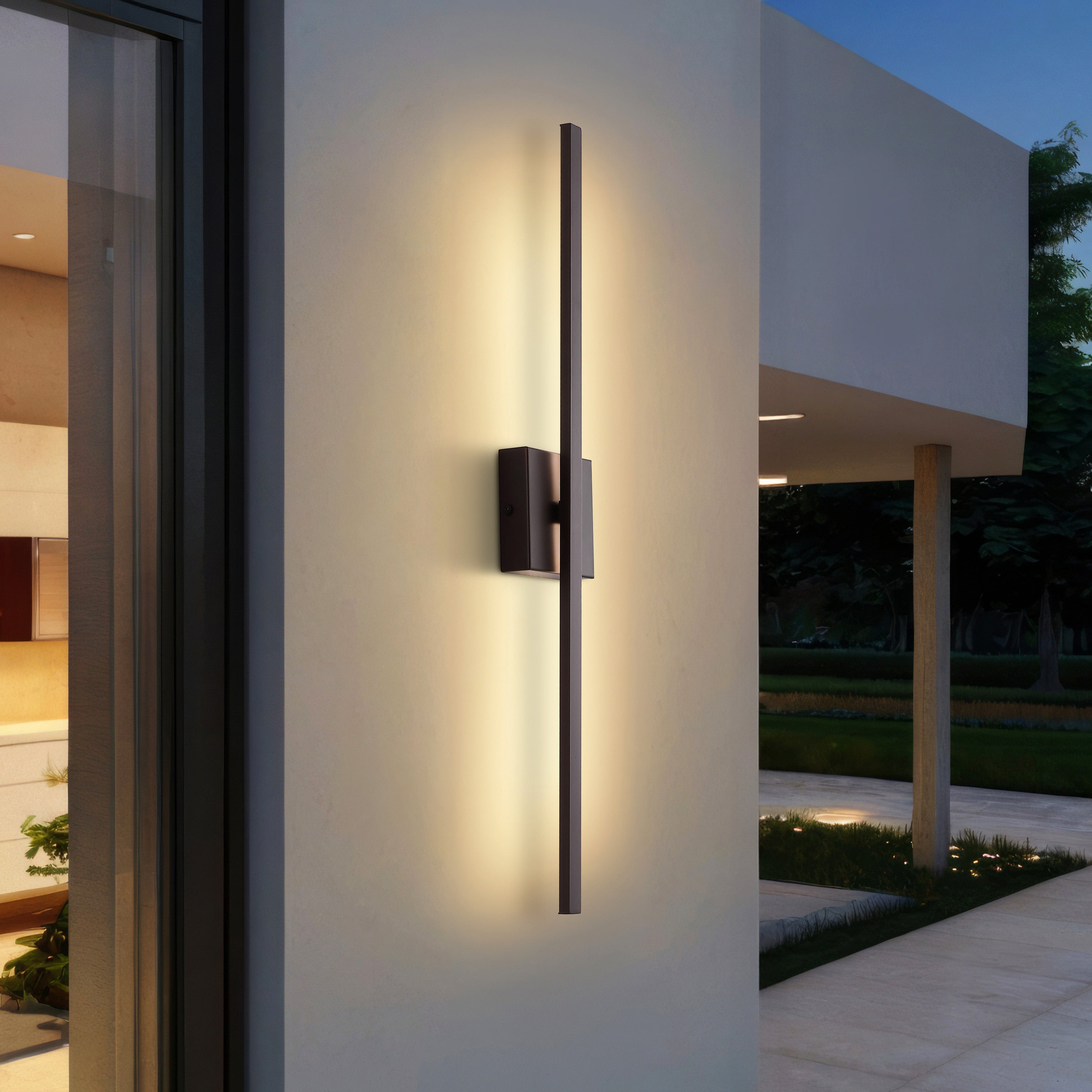 Vara Modern Minimalist Indoor/Outdoor Metal 350-Degree Rotatable Dimmable Integrated LED Wall Sconce