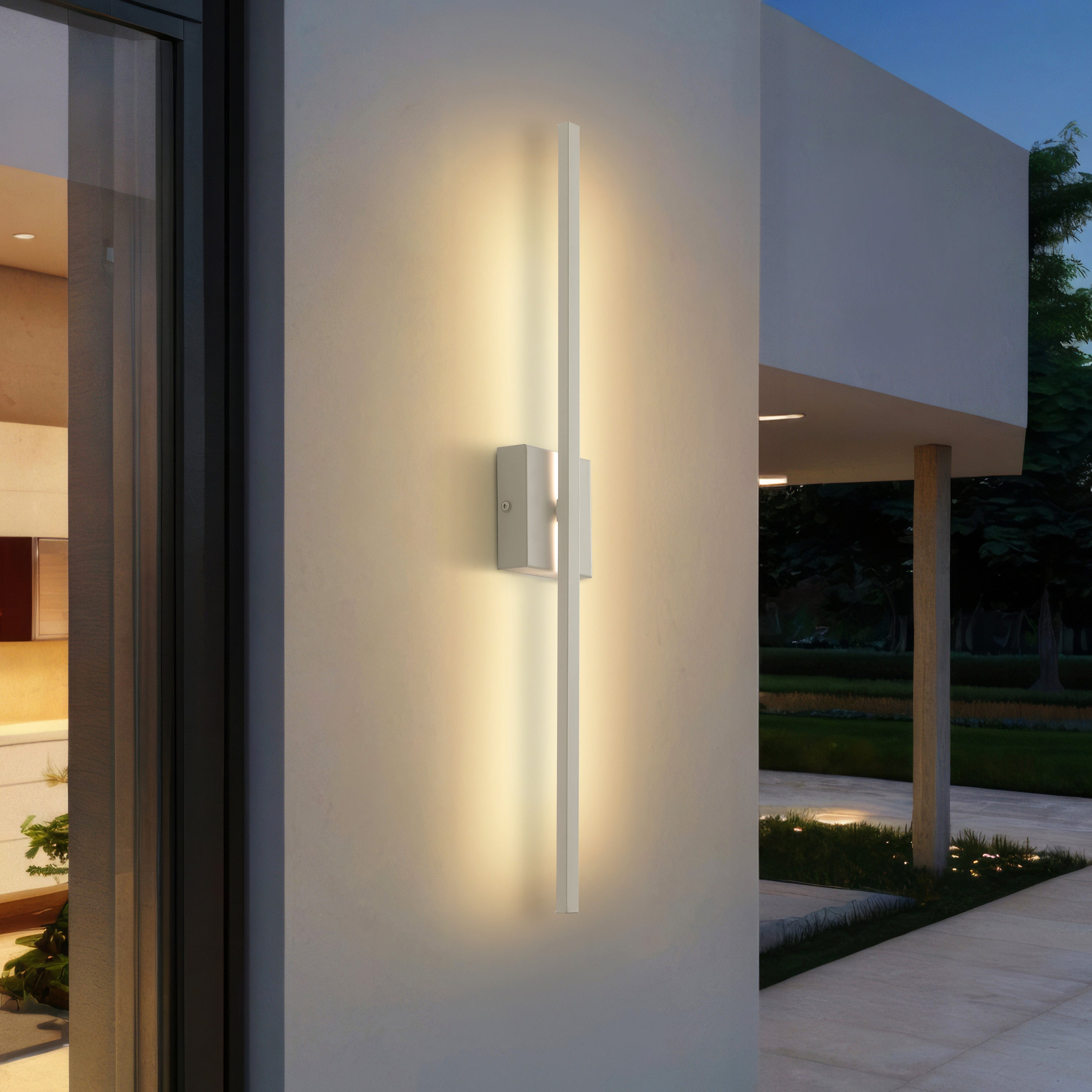 Vara Modern Minimalist Indoor/Outdoor Metal 350-Degree Rotatable Dimmable Integrated LED Wall Sconce