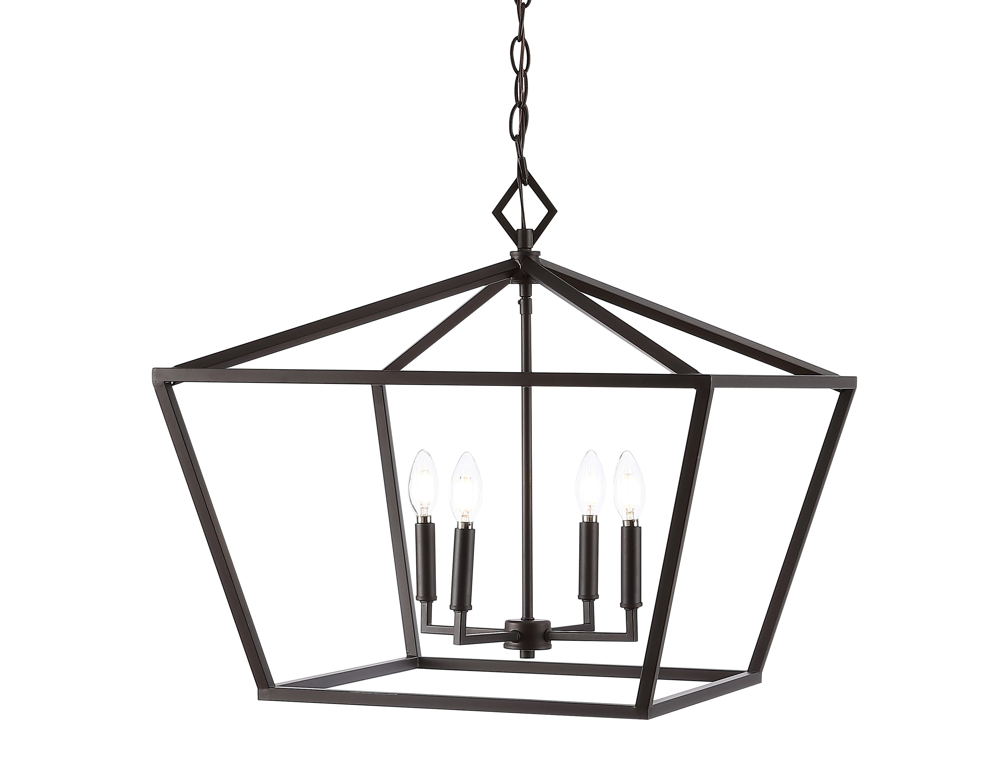 Gatsby 4-Light Adjustable Iron Rustic Glam LED Pendant