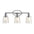 Beverly 3-Light Iron/Seeded Glass Classic Cottage LED Vanity Light