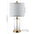 Abner glass modern contemporary usb charging led table lamp