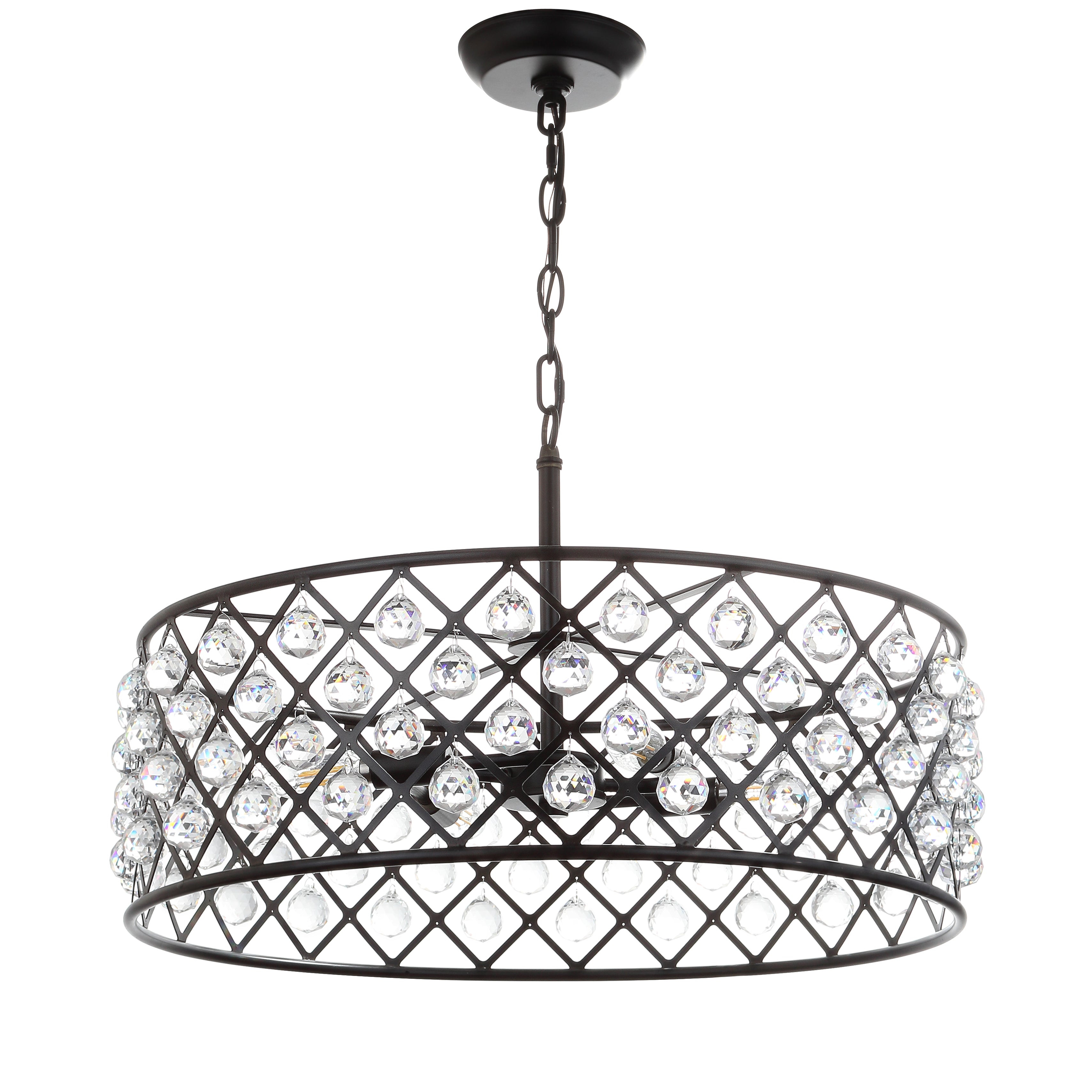 Gabrielle Crystal/Metal LED Pendant