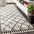 Mercer Shag Plush Tassel Moroccan Trellis Runner Rug