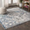 Modern Persian Vintage Medallion Square Area Rug