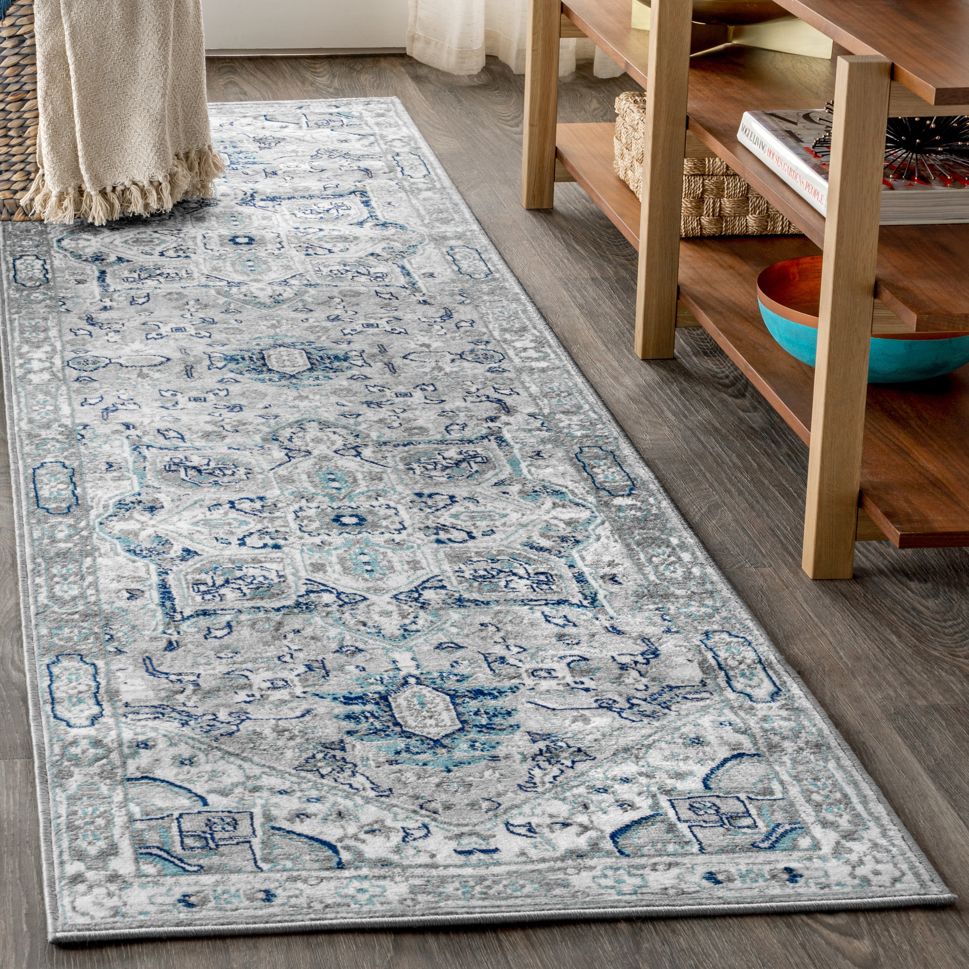 Persian Vintage Medallion Runner Rug