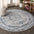 Persian Vintage Medallion Round Area Rug