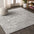 Gray Modern Persian Vintage Square Area Rug