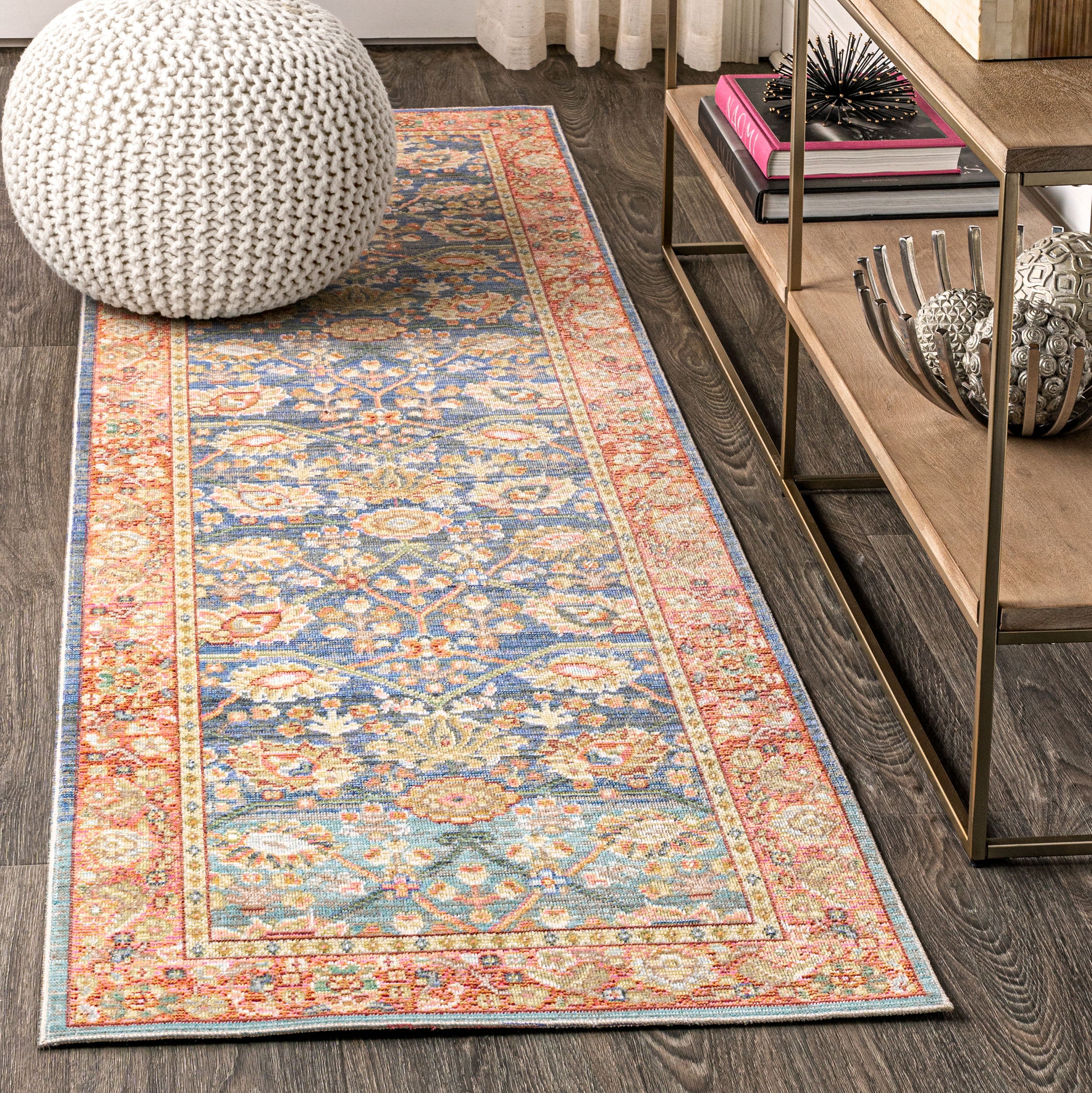 Alba Modern Faded Peshawar Runner Rug