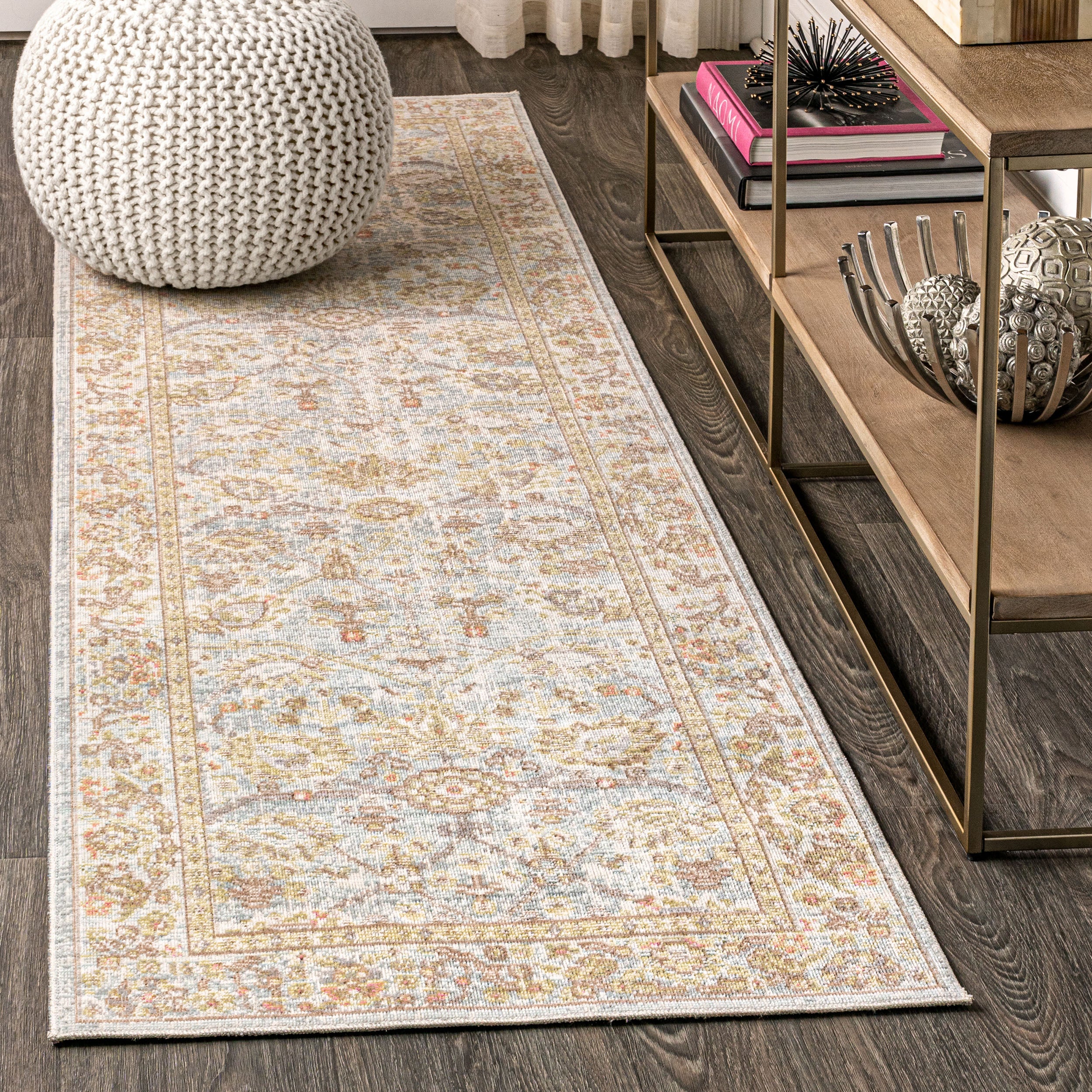 Alba Modern Faded Peshawar Runner Rug