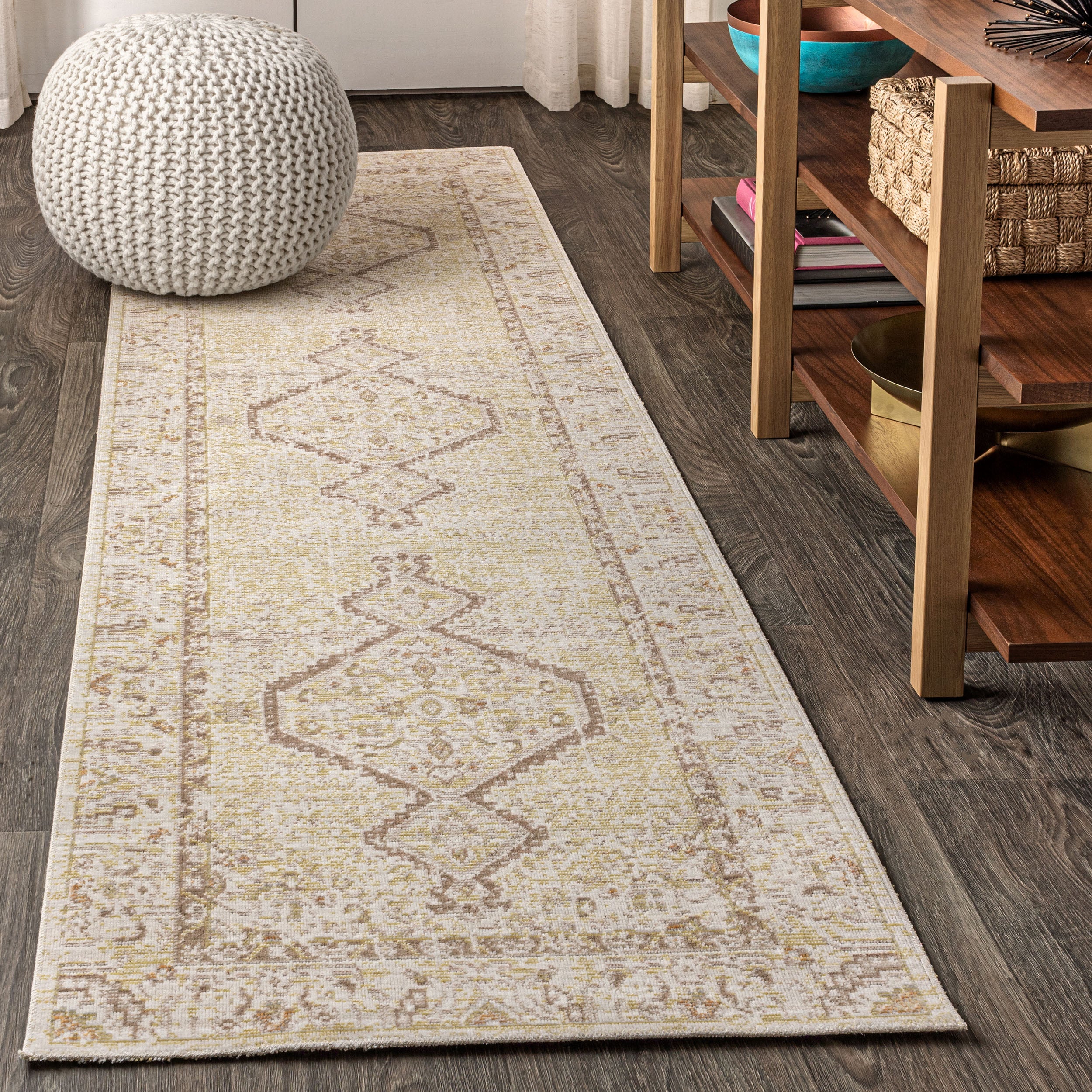 Lila Modern Tribal Medallion Runner Rug