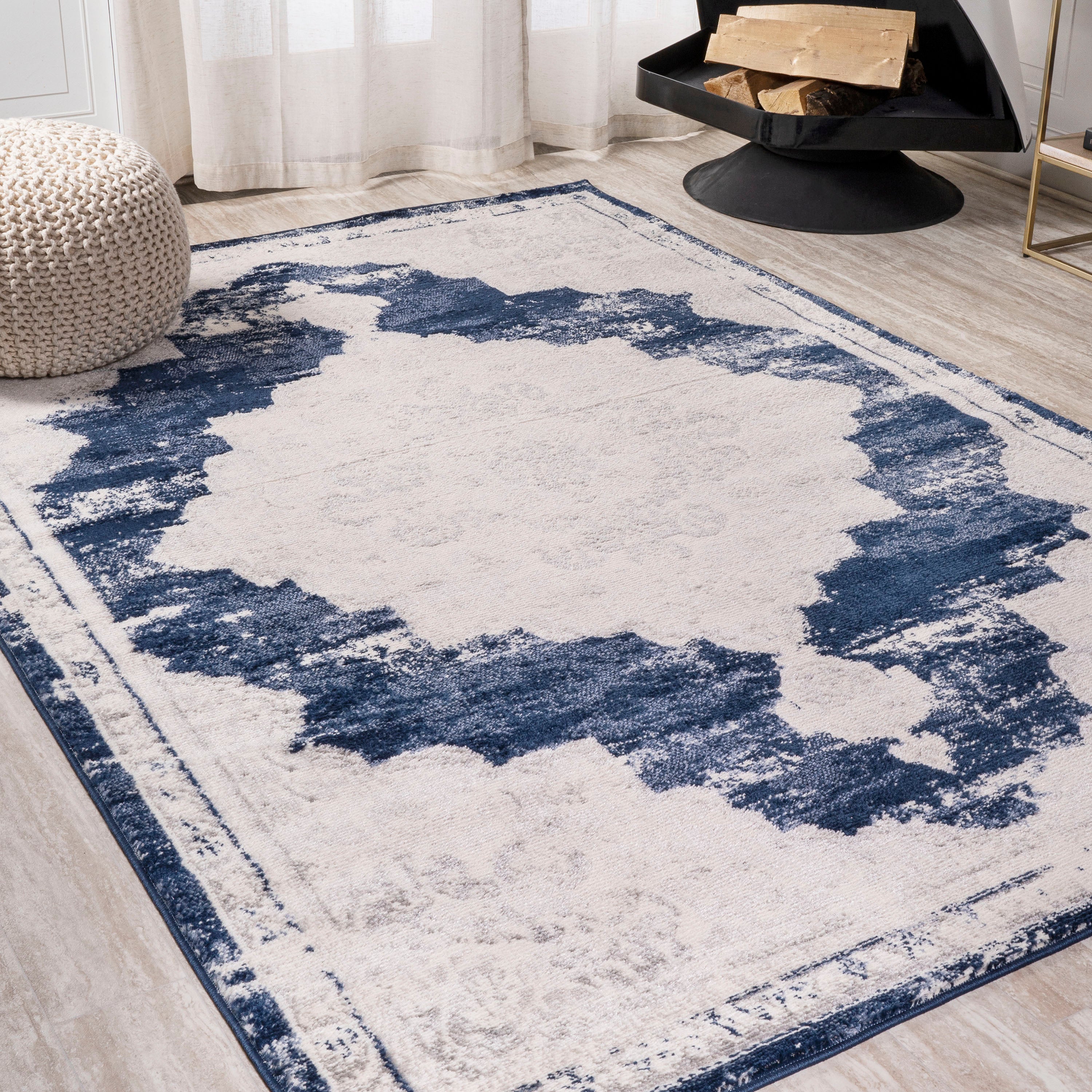 Alhambra Ornate Medallion Modern Area Rug