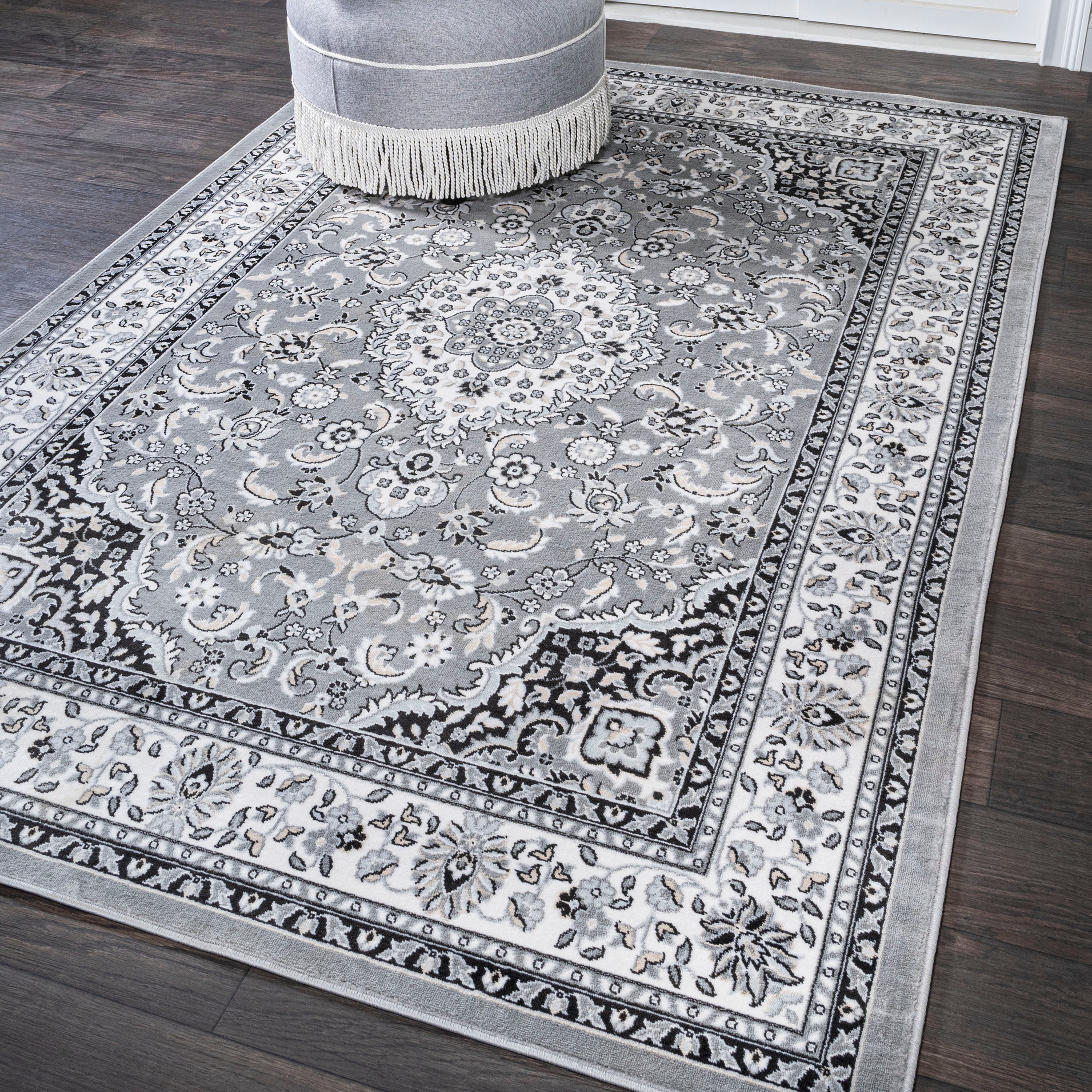 Palmette Modern Persian Floral Area Rug