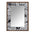 Rectangle Wall Mirror with Wooden Frame