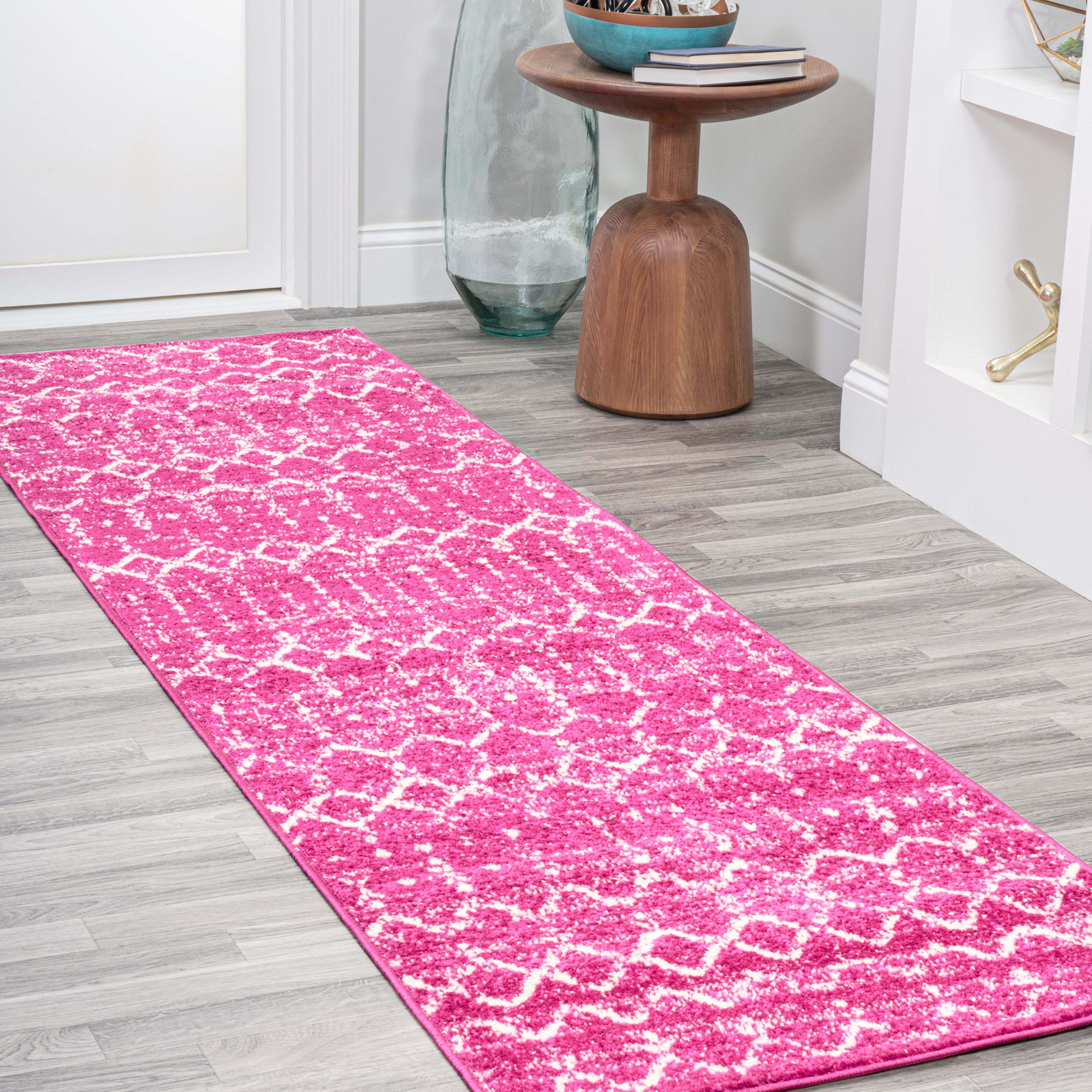 Moroccan HYPE Boho Vintage Diamond Runner Rug