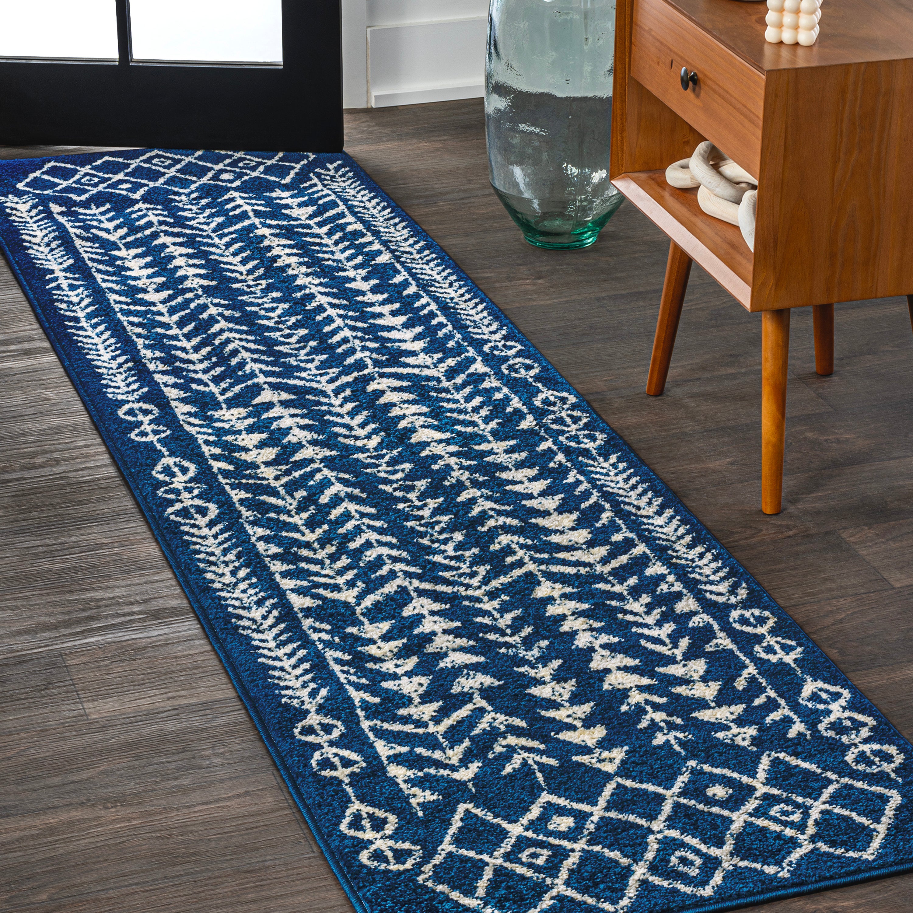 Ziri Moroccan Geometric Runner Rug