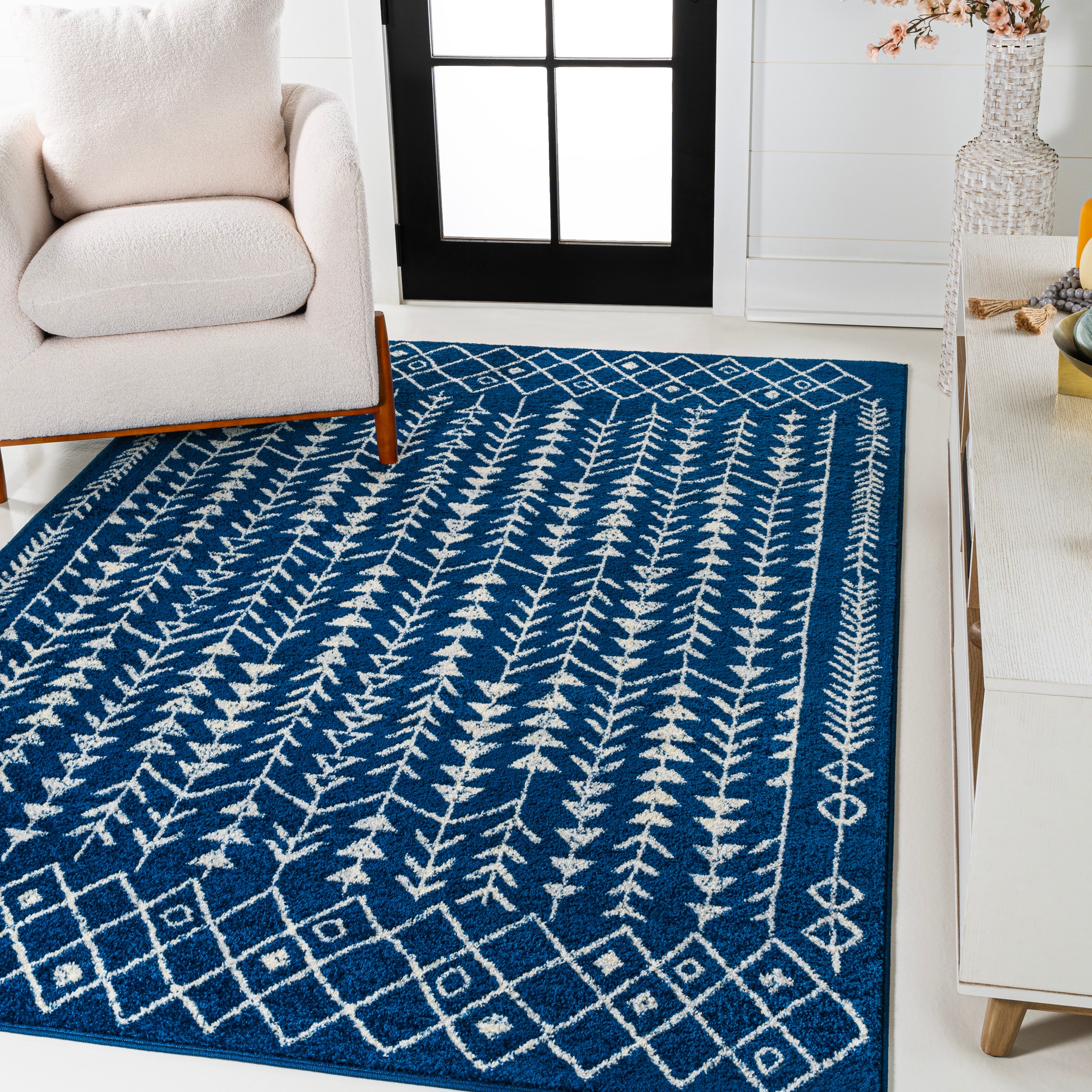 Ziri Moroccan Geometric Area Rug