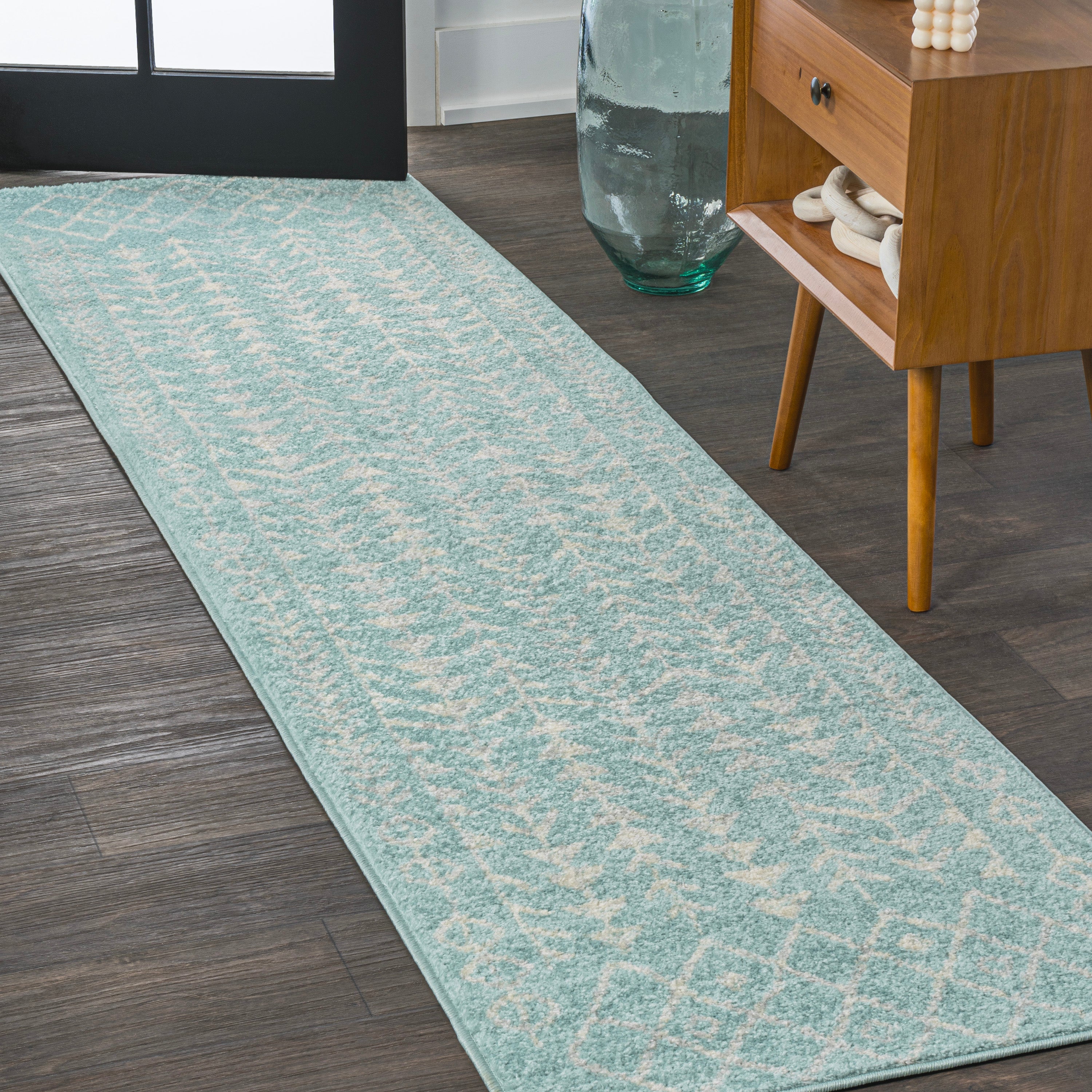 Ziri Moroccan Geometric Runner Rug